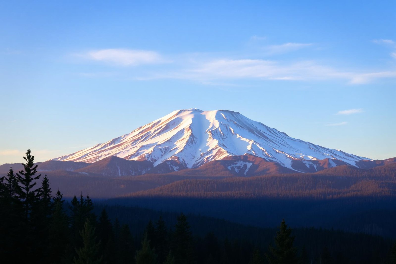 Mount Shasta above the Siskiyou County treeline